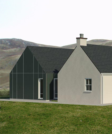 Extension to traditional croft house